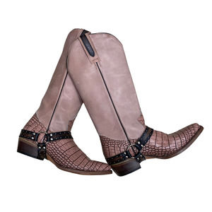 Freebird by Steven Lusitano Pink Western Cowgirl Long Boots sz 9